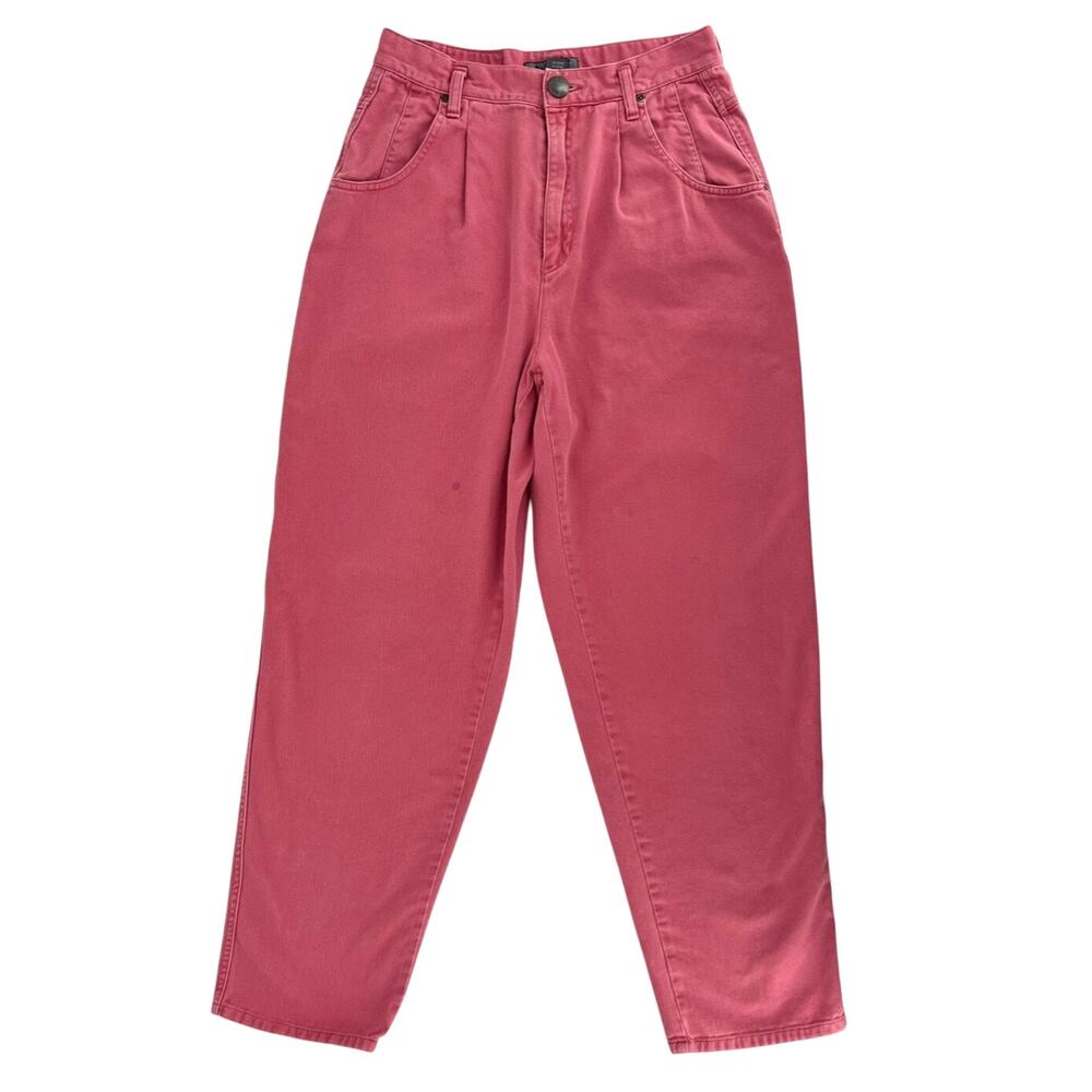 90s pink high waist pleated jeans Lizwear 1990s vintage